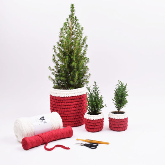 Hæklet juleskjuler - Stor
2