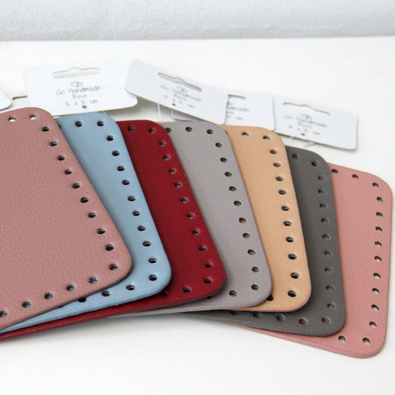 Moss Stitch Bakker med PU Læderbunde
4