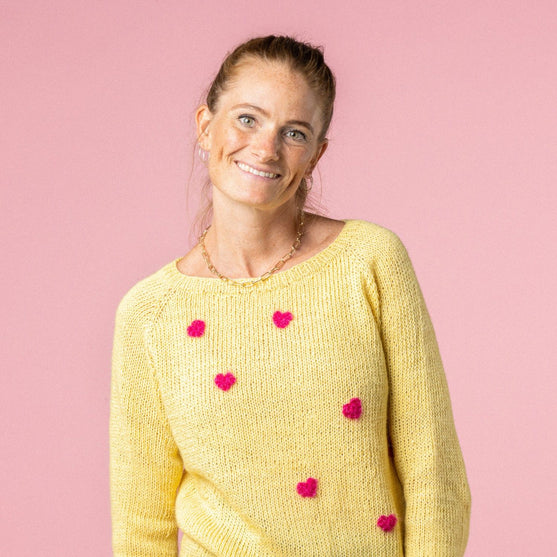 Pink heart - Sweater - Pink Collection
2