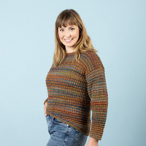Nanna - Sweater i reliefmønster
2