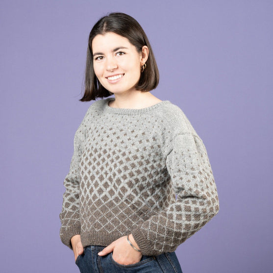 Maggie - Sweater med mønster
2