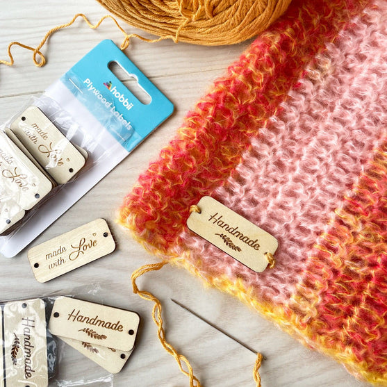 Labels i Træ - Made With Love - Hobbii
5