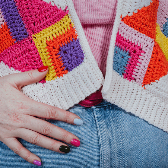 No Shades of Grey - Cardigan - Hækling
2