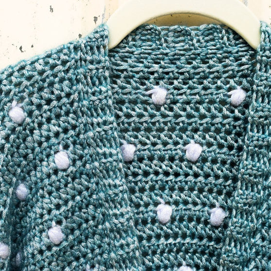Cotton Candy Dot - Børnecardigan
3