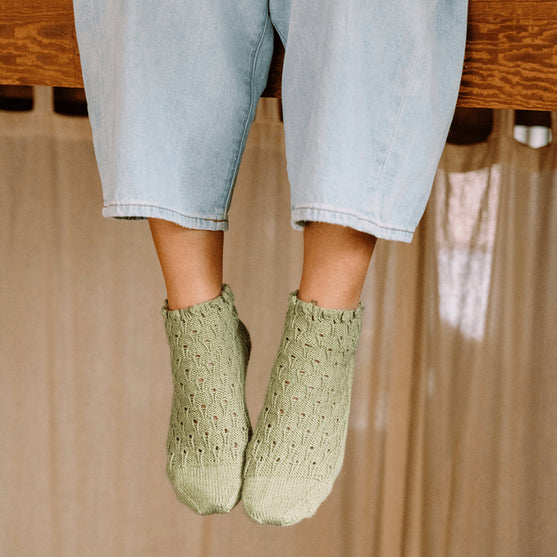 Rosmarino - Ankelsokker med Hulmønster
5