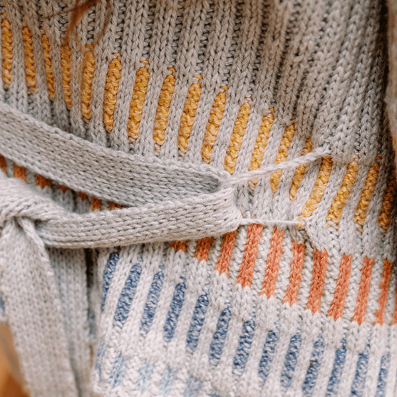 Fusing Cardigan - Åben Cardigan med Bindebælte
3