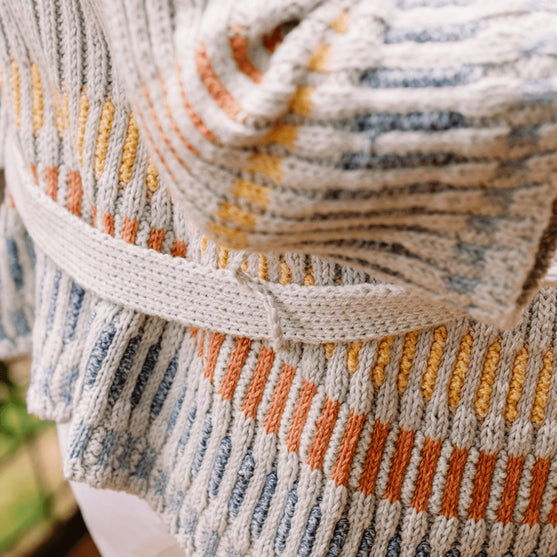 Fusing Cardigan - Åben Cardigan med Bindebælte
7