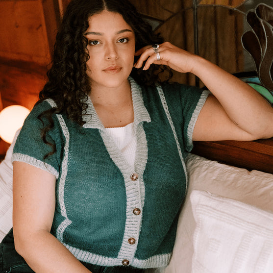 Diaphane Top - Bluse med Knapper
5