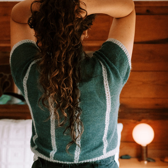 Diaphane Top - Bluse med Knapper
6