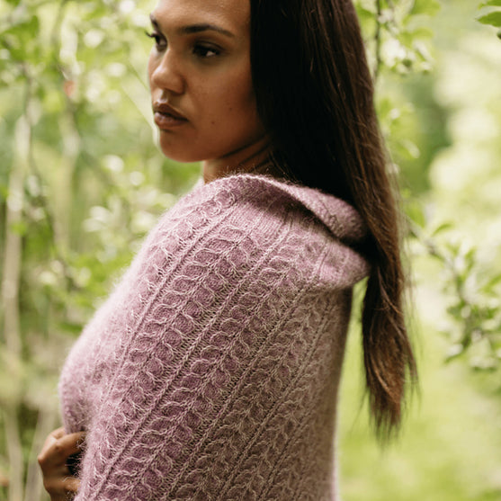 Muse Shawl - Trekantet sjal med struktur
7