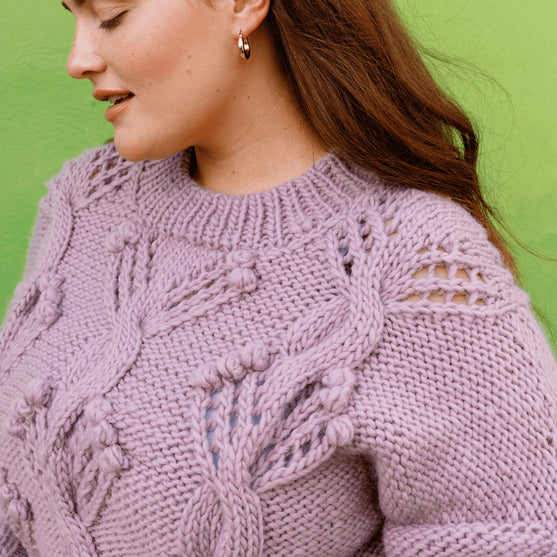 Apotheosis - Sweater med snoninger og bobler
2