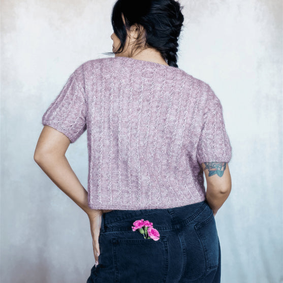 Belleview - Bluse i Strukturstrik
5