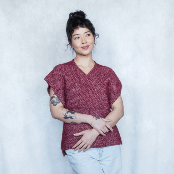 Crossery - Vest i Strukturstrik
5