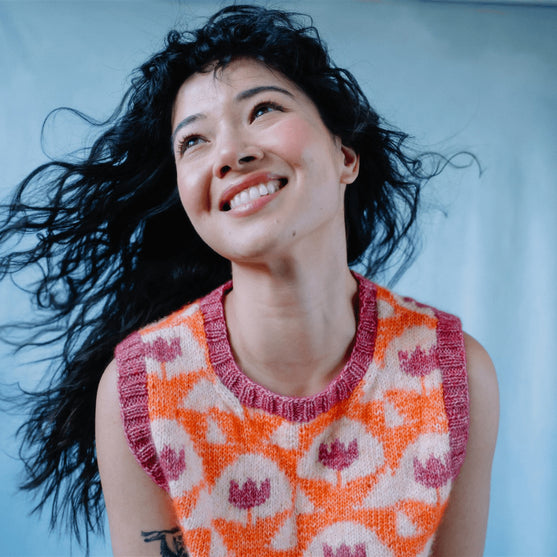 Quite Contrary - Vest i Flerfarvestrik
5