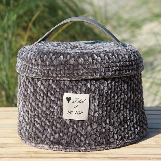 Moss Stitch Kurv med Låg
2