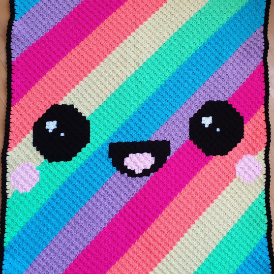 Kawaii Regnbue - Tæppe
2