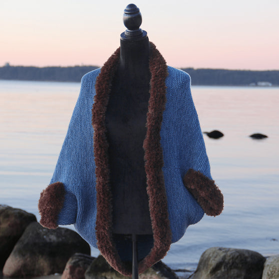 Strikket sjalsjakke
4