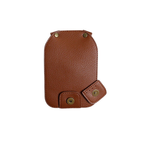 Taske Flap m/Magnetisk Knap - Brun/Bronze - Go Handmade
4