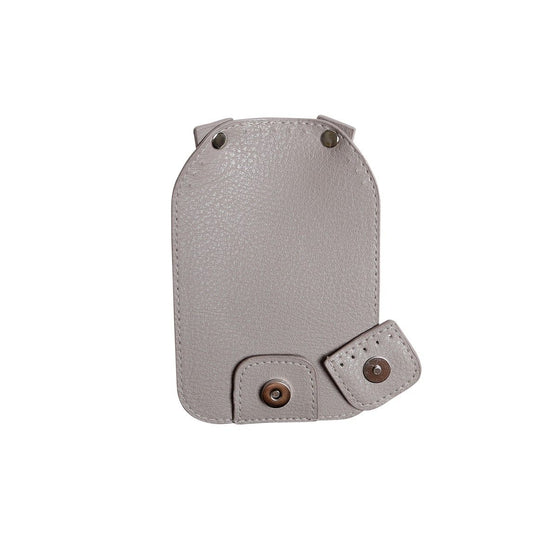 Taske Flap m/Magnetisk Knap - Beige/Sølv - Go Handmade
4