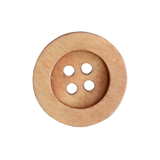 Træknapper - Round Groove - Lyse - Go Handmade
2
