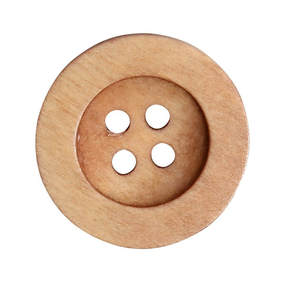 Træknapper - Round Groove - Lyse - Go Handmade
3