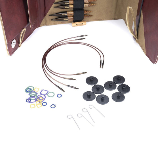 Ginger Regal - Korte Udskifteligt Rundpindesæt - Birk - KnitPro
4