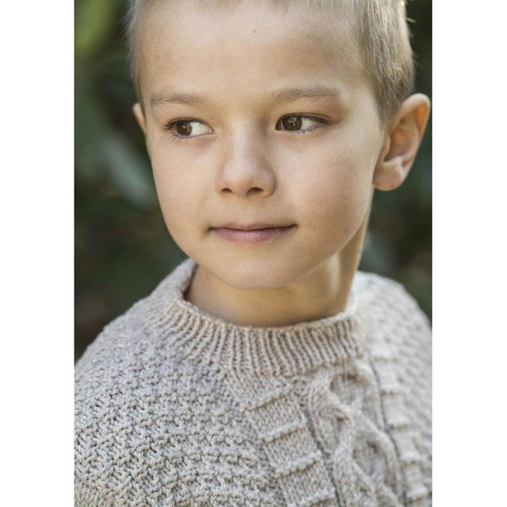 138-4 - Snoningstrøje i perlestrik
3