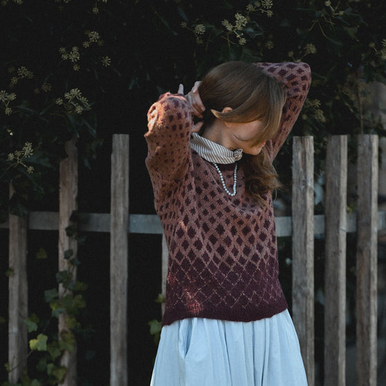 Maggie Rustic - Sweater med mønster
3