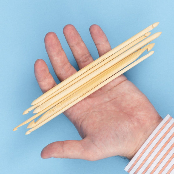 Bamboo Dobbelt Tunesisk Hæklenål - 20 cm - Hobbii
5