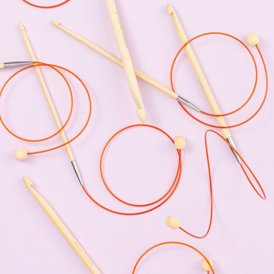 Bamboo Tunesisk Hæklenål med Wire - 50 cm - Hobbii
4