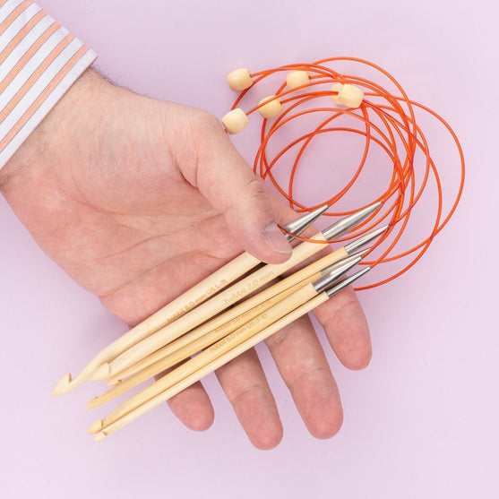 Bamboo Tunesisk Hæklenål med Wire - 50 cm - Hobbii
6