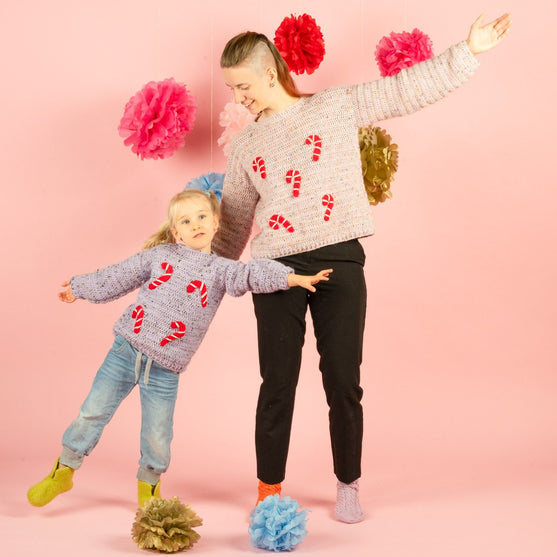 Candy Canes - Børnesweater
6