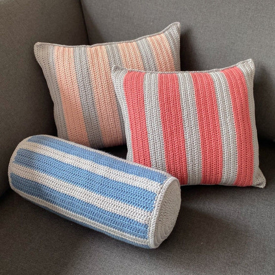 Cotton Stripes Pude - Kvadratisk
3