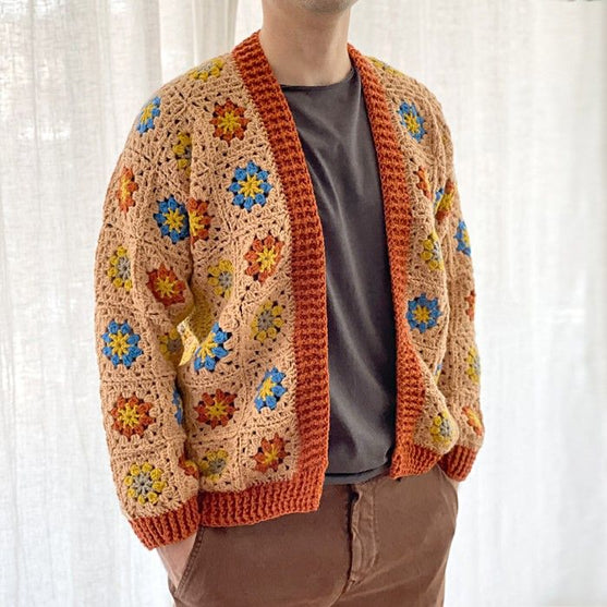 Floral Fusion - Herrecardigan
4
