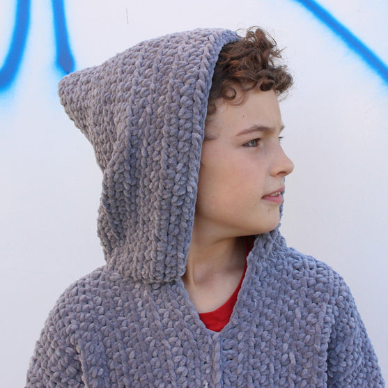 Njal - Hættesweater til børn
6