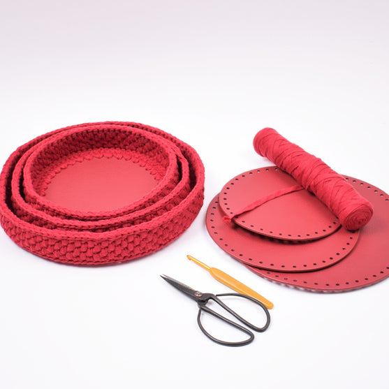 Jule Dekorationsbakker Med Rund Læderbund
8