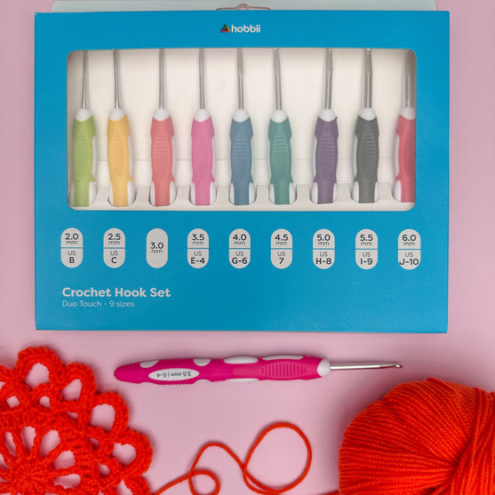 Duo Touch Hæklenålesæt - 9 størrelser - Hobbii
6