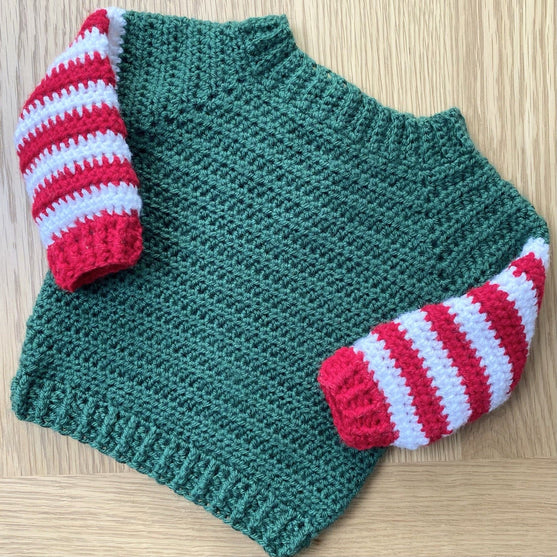 Baby Elf - Julesweater og -hue
5
