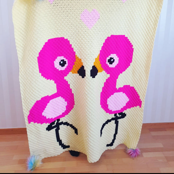 Flamingo Love - Tæppe
5
