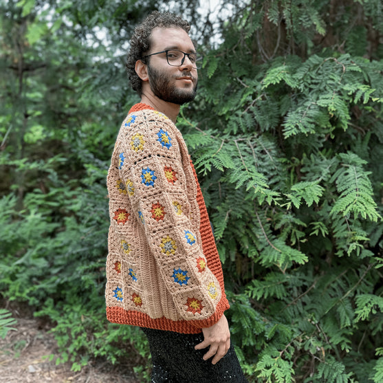 Floral Fusion - Herrecardigan
2
