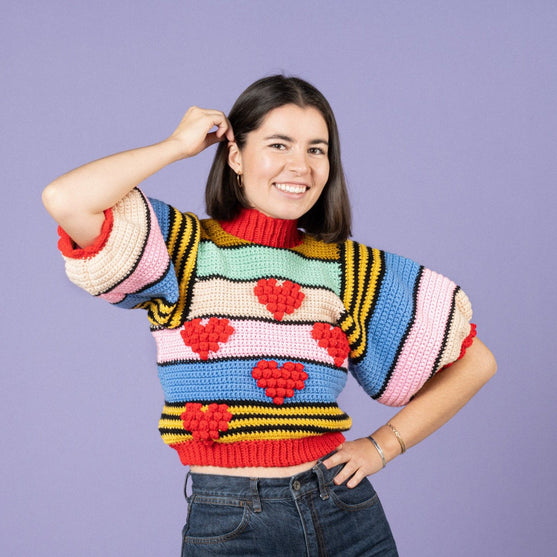 Heart on Crop - Sweater
2