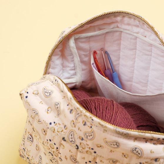 Quiltet Projekttaske - Aflang - Large - Hobbii
2