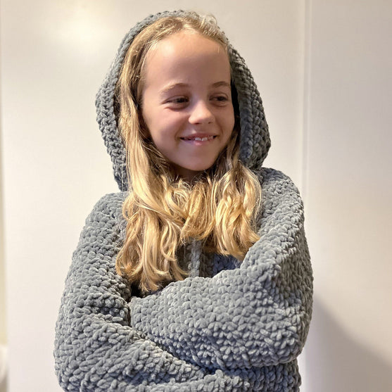 Njal - Hættesweater til børn
9
