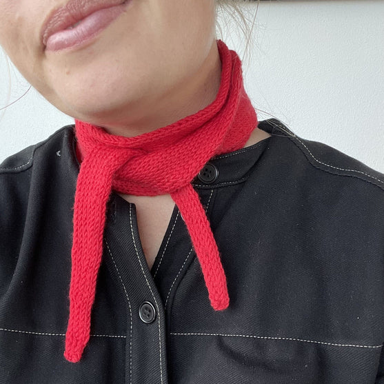 Easy Double Knitted Scarf - Tørklæde
2