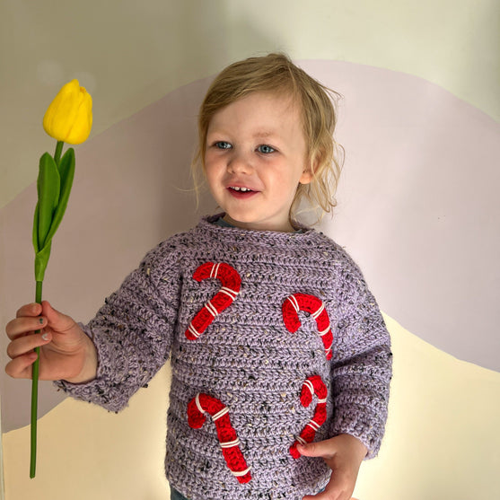 Candy Canes - Børnesweater
7