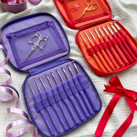 Cosmo Hæklenålesæt - 9 Størrelser - Wisteria - Hobbii
9