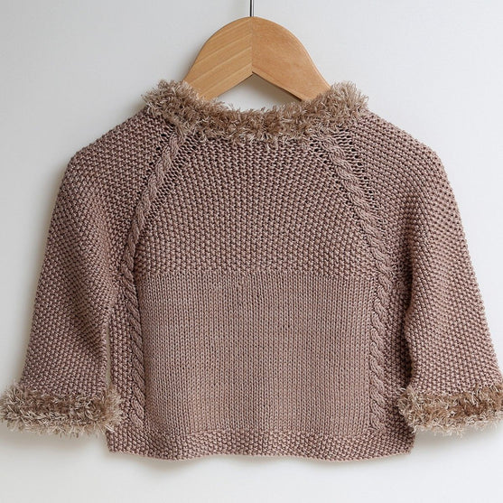 Cardigan Fur Moss Stitch
5