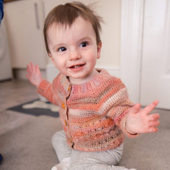 Coral - Børnecardigan
2