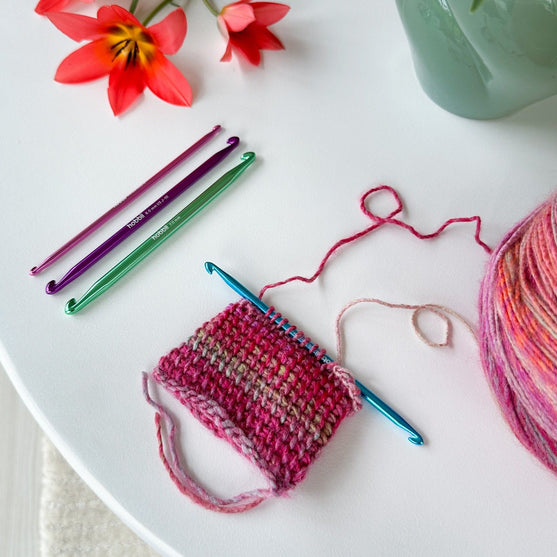 Alu Dobbelt Tunesisk Hæklenålesæt - 14 cm - Hobbii
4