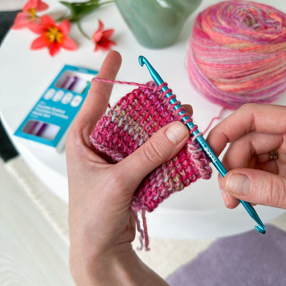 Alu Dobbelt Tunesisk Hæklenålesæt - 14 cm - Hobbii
3